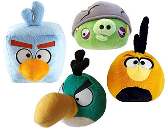 50% off Angry Birds 5 Inch Plush Toys (25 bird/pig choices)