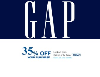 Extra 35% off Your Entire Purchase at Gap.com