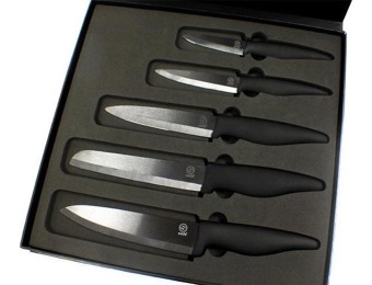 $129 off Seda Ultra Sharp 5-Piece Ceramic Knife Set
