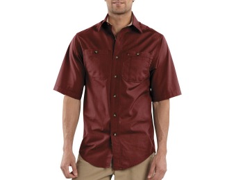 64% off Carhartt Tradesman Men's Short Sleeve Work Shirt, 4 Styles