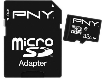 33% off PNY 32GB microSDHC Class 10 Memory Card