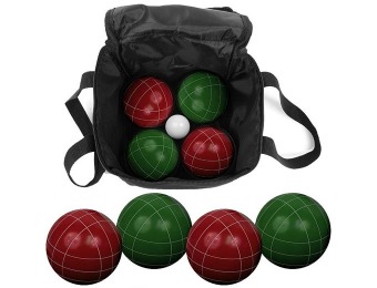 60% off Trademark Games 9-Piece Bocce Ball Set with Nylon Case