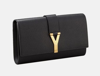 34% off Saint Laurent Classic Y Clutch in Textured Leather