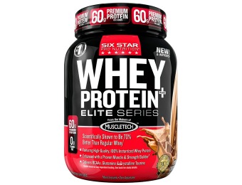 37% off Six Star Whey-Protein Powder 4 lbs., 2 Flavors