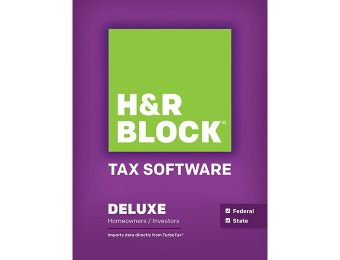 40% off H&R Block Tax Software Deluxe: Federal & State Mac/Win