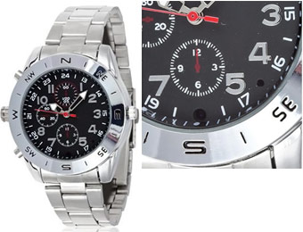 77% Off Spy Video Camera Watch with Microphone & 8GB Memory