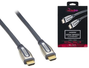75% off Rocketfish 9' High Speed HDMI with Ethernet Cable
