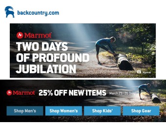 25% off New Marmot Items at Backcountry.com