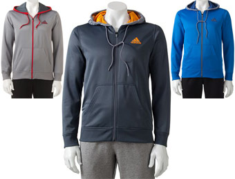 70% Off Men's Adidas Zipper Fleece Jacket, 5 Colors, S - XXL