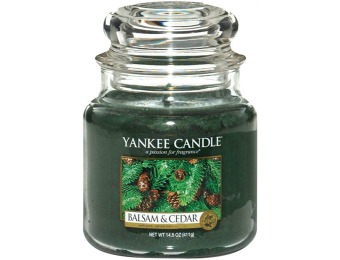 80% off Yankee Candle Balsam & Cedar Candle - Medium Jar