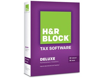 Select H&R Block Tax Software from $9.99 at Staples, 5 Versions