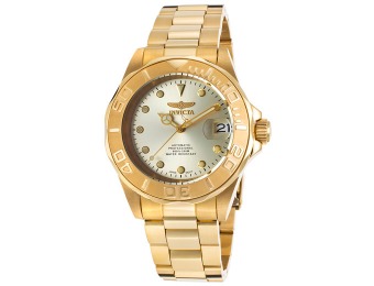 83% off Invicta 17054 Pro Diver 18K Plated Stainless Steel Watch