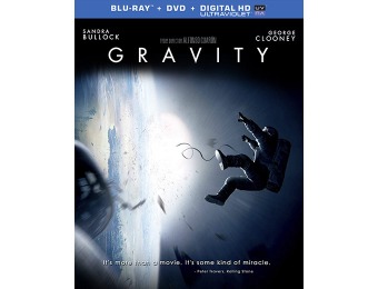 53% off Gravity (Blu-ray + DVD + Digital HD)