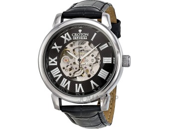 $343 off Croton Imperial Skeleton Automatic Leather Men's Watch