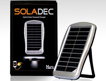 88% off Soladec Hybrid Portable 4,000mAh Solar Powerbank