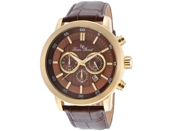 84% off Lucien Piccard Monte Viso Leather Men's Watch