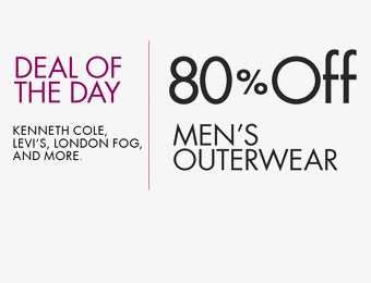 80% off Men's Outerwear (Kenneth Cole, Levi's, London Fog...)