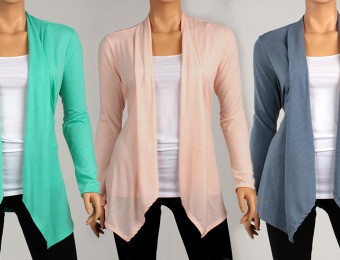 $33 off Spring Draped Cardigans, Multiple Colors