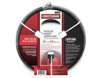 50% off Craftsman All Rubber Garden Hose 5/8 In. x 50 Ft.
