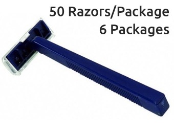 79% off Dynarex Twin Blade Razors, 50-Ct (Pack of 6) 7.4 cents/razor