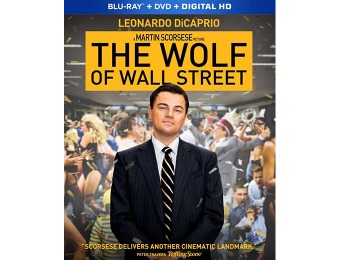 75% off The Wolf of Wall Street (Blu-ray + DVD + Digital HD)