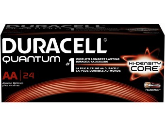 62% off Duracell Quantum Alkaline Batteries AA, 24/Pack