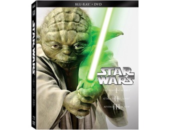 53% off Star Wars Trilogy Episodes I-III (Blu-ray + DVD)