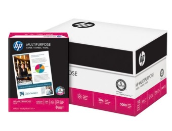 54% off HP Multipurpose Paper, 8 1/2" x 11", Case, 5000 Sheets