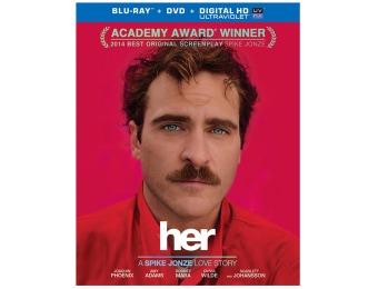 $13 off Her (Blu-ray + DVD + UltraViolet Combo Pack)