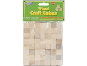 82% off Craftwood Natural Wooden Cubes 5/8" 49/Pkg