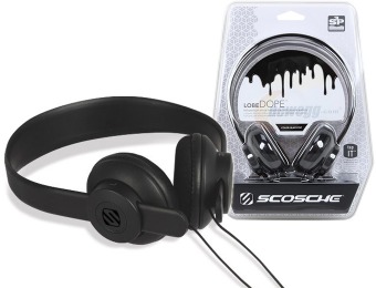 43% off Scosche lobeDOPE On-Ear Headphones w/ Mic
