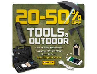 Extra 20-50% off Tools & Outdoor Items at ThinkGeek.com