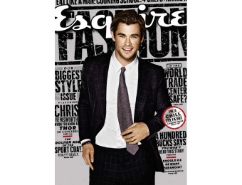 88% off Esquire Magazine Subscription, $4.95 / 10 Issues