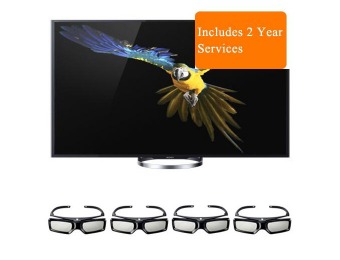 49% off Sony XBR-65X850A 65" 4K LED 3D UHDTV, 4 Pairs 3D Glasses