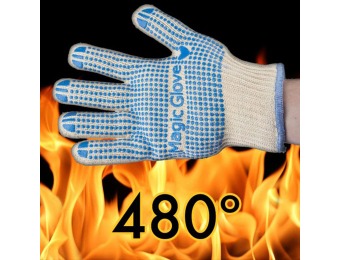 85% off 2-Pack Flame Resistant Magic Gloves with No-Slip Grip