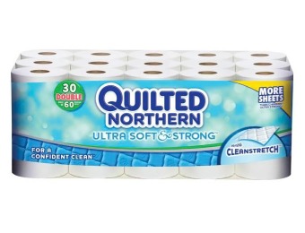 25% off Quilted Northern Ultra Soft & Strong, 2-Ply, 30 Rolls/Case