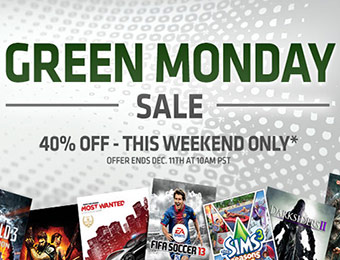 40% Off Top Games - Origin Green Monday Sale