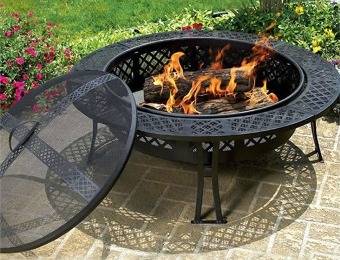 $171 off CobraCo Diamond Mesh Fire Pit with Screen and Cover