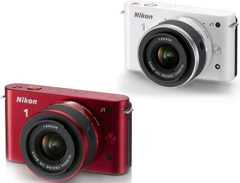 75% off Nikon 1 J1 Digital Camera w/ 10–30mm VR Lens (Refurbished)
