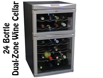 33% Off Koolatron 24 Bottle Wine Cellar, Dual-Zone