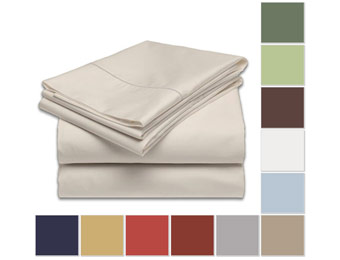 81% Off Luxury Hotel Collection Solid Sheet Set, Full or Queen