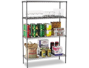 $270 off Alera Wire Shelving Starter Kit with 4 Shelves, 48"x18"x72"