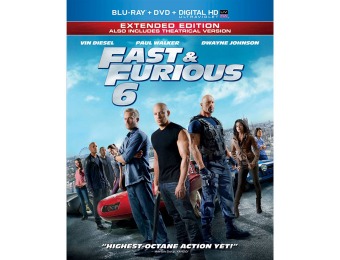 60% off Fast & Furious 6 - Extended Edition (Blu-ray + DVD)