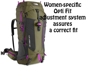 $169 Off The North Face Women's La Loba 60 Hiking Pack