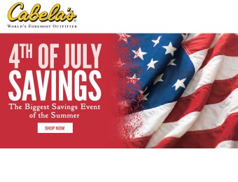 Cabela's 4th of July Sale - Outfit Your 4th of July Barbecue & Party