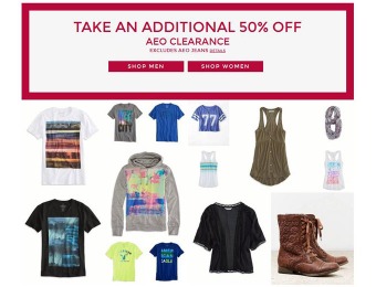 Additional 50% off American Eagle Outfitters Clearance Sale