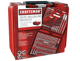 55% off Craftsman 100pc Drill Accessory Kit w/ code SAVENOW