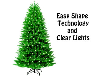 50% Off GE 7ft Grand Fir Christmas Tree w/ Clear Lights