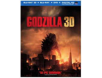 33% off Godzilla (Blu-ray 3D+ Blu-ray + DVD +UltraViolet Pack)