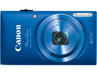 $48 off Canon PowerShot ELPH 115 IS 16.0-Mp Digital Camera - Blue